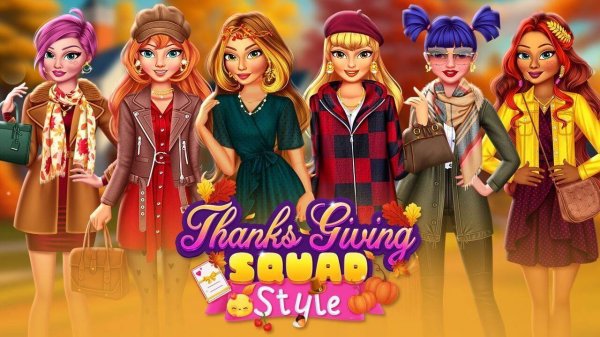 Thanksgiving Squad Style Fashion Game Dress Up Game