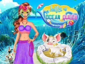 Ocean Queen Life: Pet Care & Makeover Game
