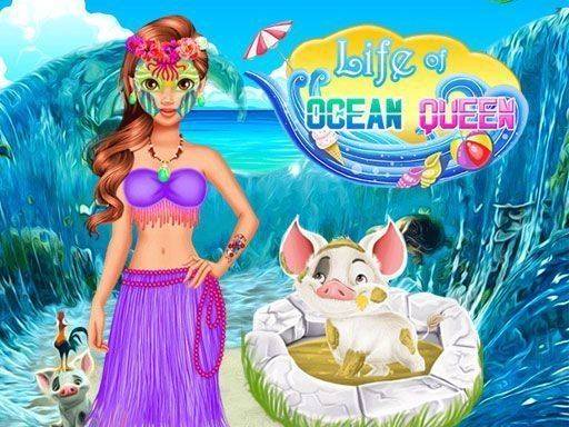 Ocean Queen Life: Pet Care & Makeover Game - Dress Up Game