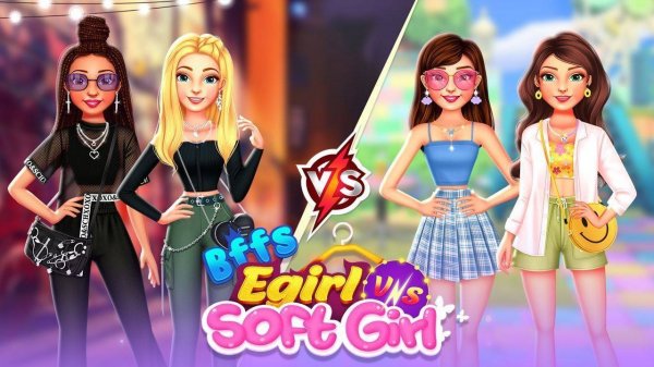 BFFs E Girl Vs Soft Girl Fashion Dress Up Game
