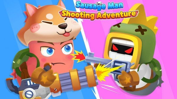 Sausage Man Shooting Adventure Arcade Game