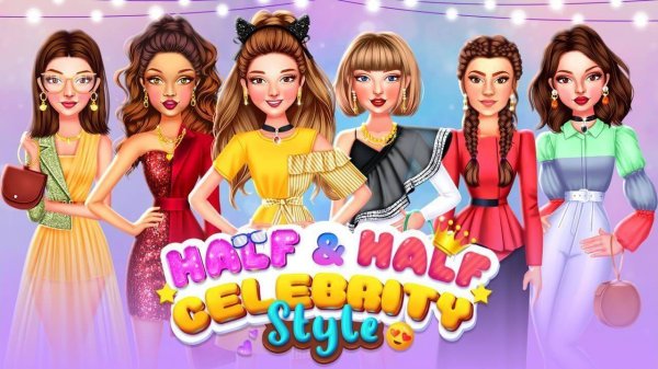 Half And Half Celebrity Style Fashion Game Dress Up Game