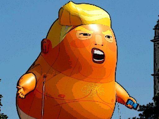Trump Flying Adventure Online Arcade Game