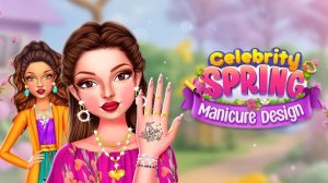 Celebrity Spring Manicure Design - Nail Art Salon Game