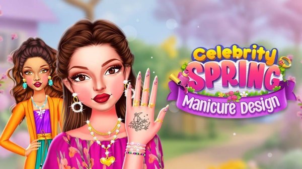 Celebrity Spring Manicure Design - Nail Art Salon Game (Simulation Game)