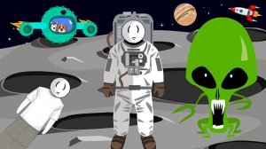 Stickman in Space: Escape the Moon