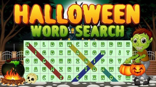 Halloween Word Search Puzzle Game - Word Game