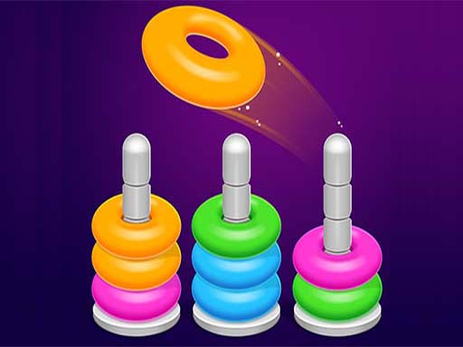 Color Hoop Arrangement Puzzle