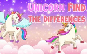 Unicorn Spot the Differences Puzzle